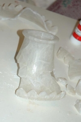 Fragments- pair antique alabaster lamps Fragments- pair antique alabaster lamps