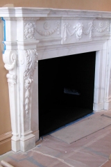 WIP NYC townhouse antique marble mantle