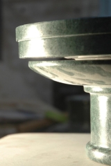 Italian green marble pedestal