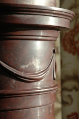 Nova Scotia brown marble pedestal Nova Scotia brown marble pedestal